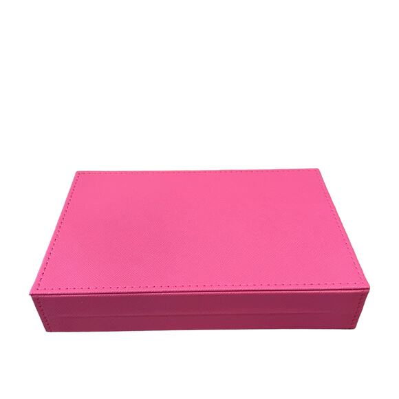 BROUK & CO Ellen Dominoes Travel Set in Posh Hot Pink Vegan Leather NEW In Box - Picture 7 of 10